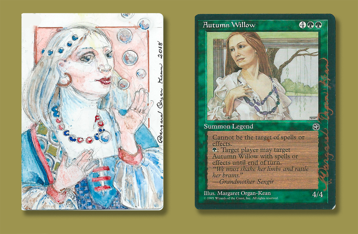 Organ_Kean's tweet photo. Here's another chance at a truly unique Christmas present for that special person! I loved painting this one - it's a wonderful feeling when everything goes just so! #vorthos #magicart #mtg #mtgold #autumnwillow
https://t.co/frOkXSrgwN https://t.co/HxDZ186xYV