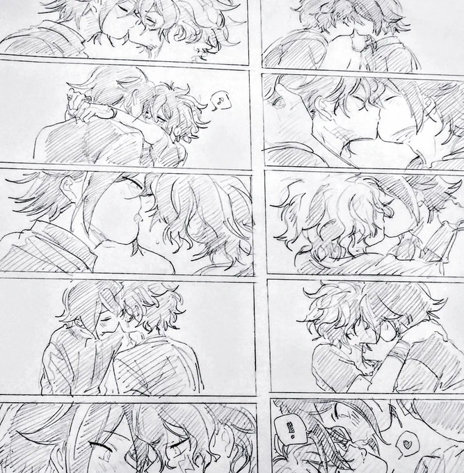 キス絵練習の犠牲になった2人だよ(寝言) (タツヒロ) 