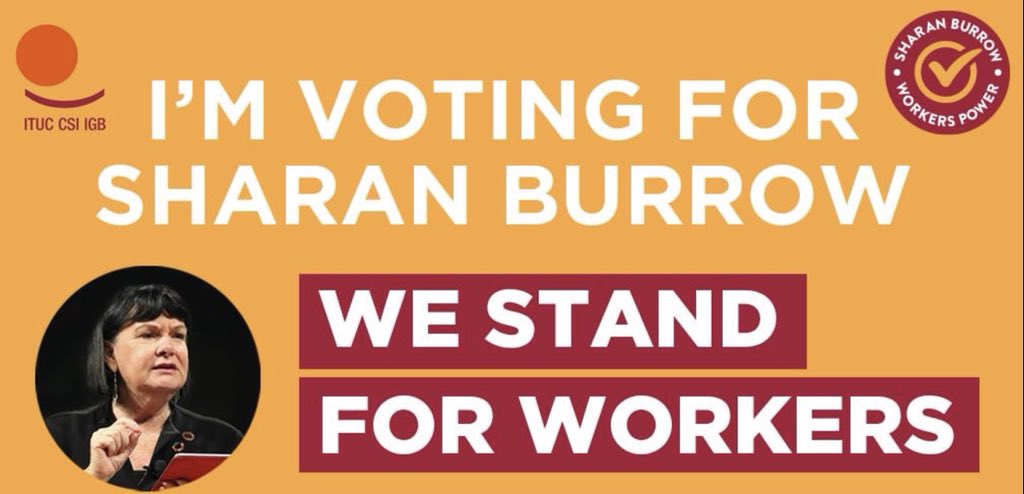 I’m supporting Sharan for General Secretary of ITUC. Our global movement needs strong leadership and that’s what Sharan will deliver. #ITUC2018 #WeStandWithWorkers <a href="/SharanBurrow/">Sharan Burrow</a> <a href="/ituc/">ITUC</a>