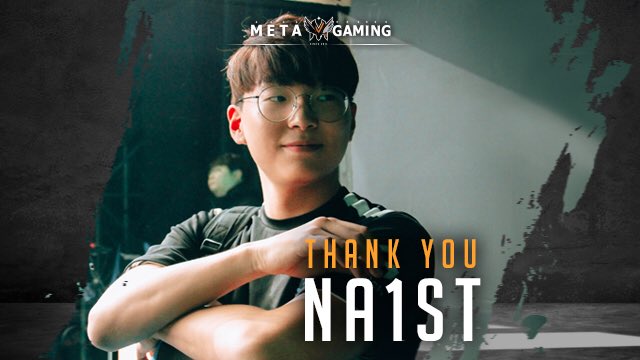 TheMetaGaming's tweet photo. We would like to thank @Na1st2 for your time in @themetagaming. We shared many great moments together and we won't forget.
We are sure that you will do great at @FusionUni OverWatch Contenders Team.
Farewell and good luck to #Na1st๐ค
#Meta4ever #MetaGaming #OWC #OverWatch https://t.co/rWp9dWvt7u