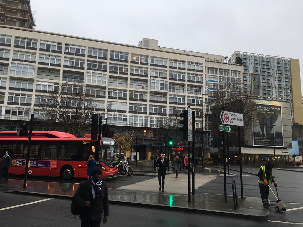 The demise of colour at The a Bend continues. Metro Central Heights turns magnolia and grey.