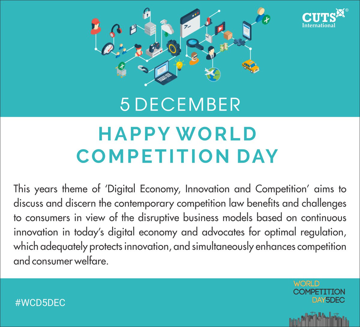 CUTS_CCIER's tweet photo. #RT @Psm_cuts: RT @CUTSCCIER: #WCD5DEC #WorldCompetitionDay #December5 #WCD2018   @GeetaGouri @sbikh @DhanendraKumar4 @Psm_cuts @MayaramArvind @CUTSInstitute @incsoc .@CCI_India @udaimehta @amol_kulkarni1 @ujjwal1841 .@Ghuman_Parveer @SNarayan1990 https://t.co/a4gn1y2E9B