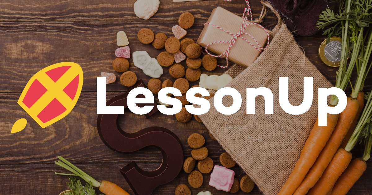 LessonUp in de Sinterklaassfeer! 🎁 Speciaal voor 5 december hebben wij het maken en geven van lessen met LessonUp nog leuker gemaakt! Ga gauw naar  lessonup.com/nl/ en bekijk onze speciale Sint-omgeving.