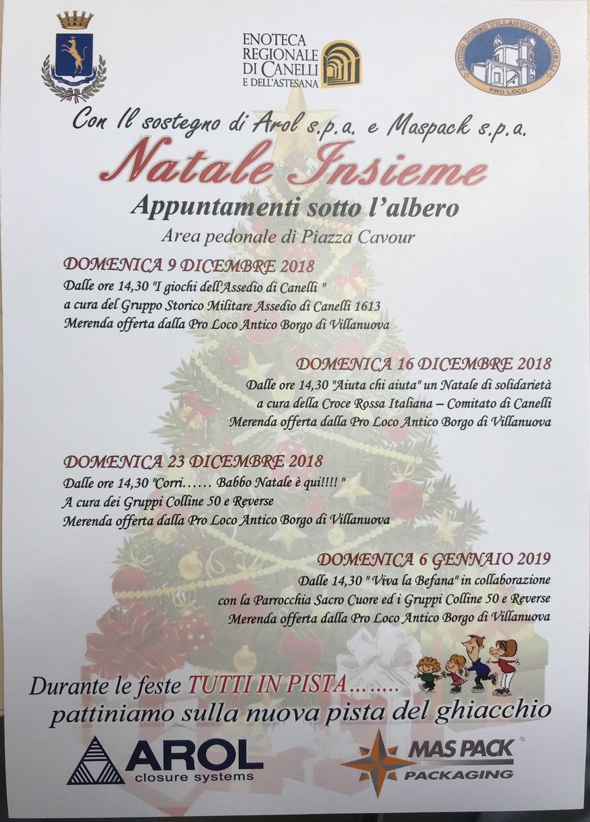 mas_pack's tweet photo. In Canelli and for Canelli...
#NataleInsieme 2018
#Packging #Technology #MasPackFamily #MadeInItaly #Christmas https://t.co/En1SXFliuN