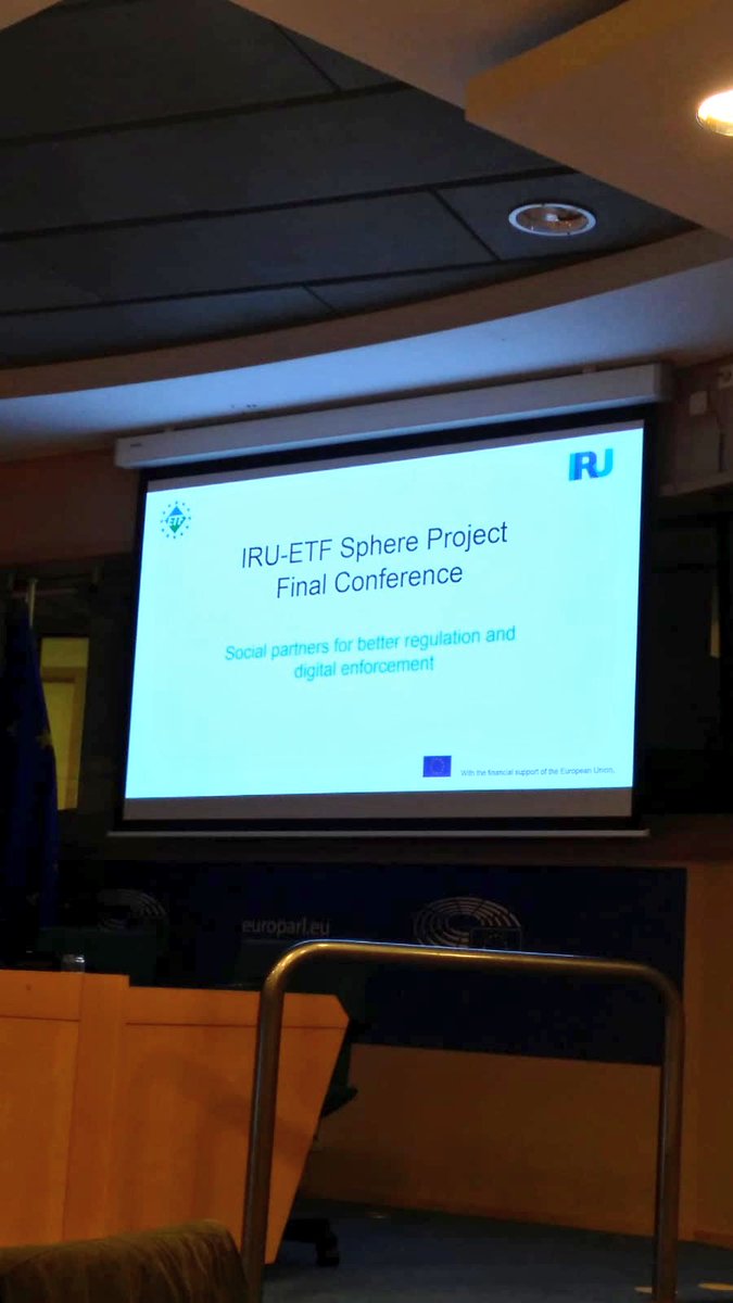 smetrabxl's tweet image. Earlier this year, EU’s road Transport social partners @the_IRU and @ETF_Road launched a Joint EC-funded SPHERE-project to discuss #enforceability of main socially-related legislation within the #MobilityPackage -now its time to wrap up and go through the results! @Europarl_EN