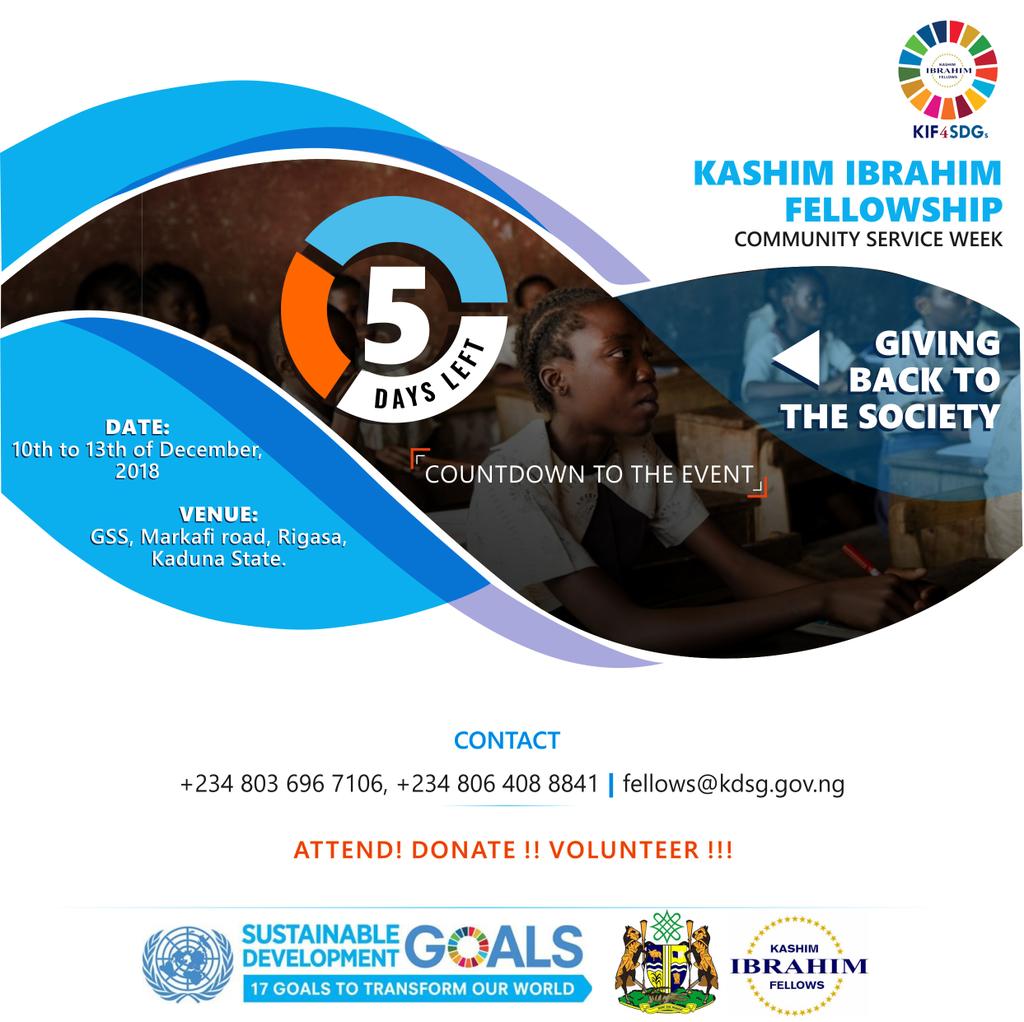 KDSG_KIF's tweet photo. KIF4SDGs - 5 days to go...
“Great changes in the destiny of mankind can be effected only in the minds of little children.” — Sir Herbert Read.
#KIF #KashimIbrahmFellowship #KIFKaduna #fellows #KIF4SDGs #KIF4Children #KIF2theWorld #KIF4UN #UNChildren https://t.co/R8hX4pxsDY