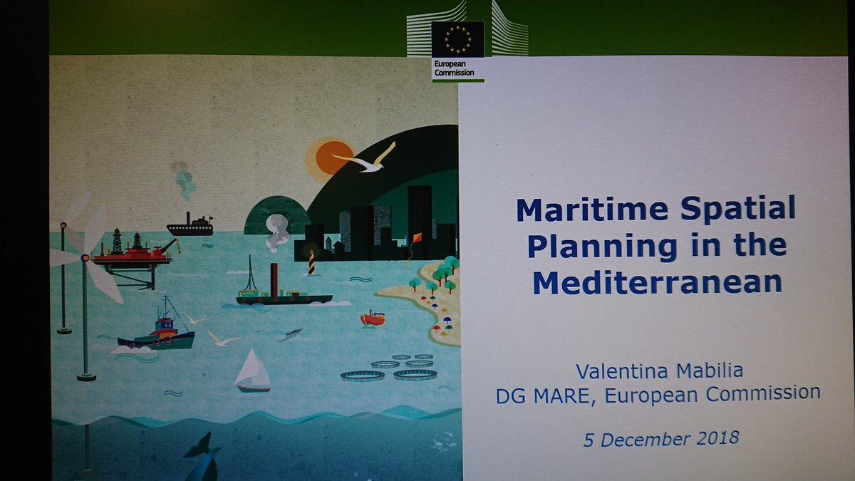 Searica_ITG's tweet image. Ms MABILIA from @EU_MARE stresses the key role #MSP directive plays in ensuring sustainable maritime development in the #Mediterranean
The concept of multi-use of space is central to find ways to combine different activities in the same place including #maritimeprotection