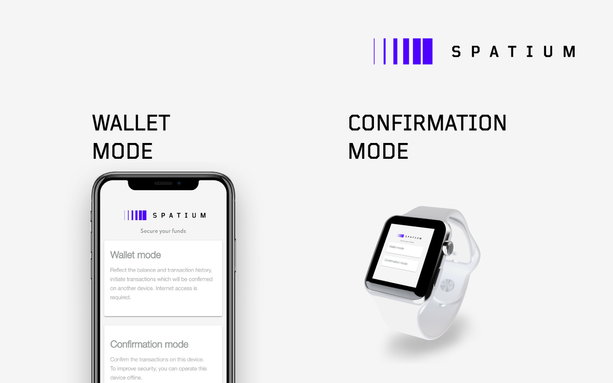 spatium_news's tweet image. With the #Spatium #softwarewallet, the funds are fully safe thanks to Spatium&apos;s #keyless protocol. Just make sure to use at least two devices for authorization - smartphone, smartwatch, tablet, PC, or laptop - in Confirmation Mode to truly crypto securely: apple.co/2PPch9R