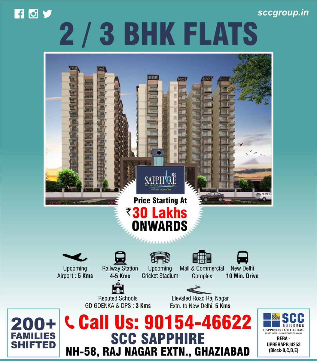 SCC_Builders's tweet photo. @SCC_Builders Pvt. Ltd.
Corporate Office : SCC BIZ PLAZA, H-69, SEC-63, NOIDA - 201307, UTTAR PRADESH, INDIA
For BOOKING & ENQUIRES Call : 90154-46622
#realestate #apartments #2bhk #3bhk #flats #scc #sccsapphire #sccheights #sccbuilders #noida #ghaziabad #home #family https://t.co/KxeL0Baphm