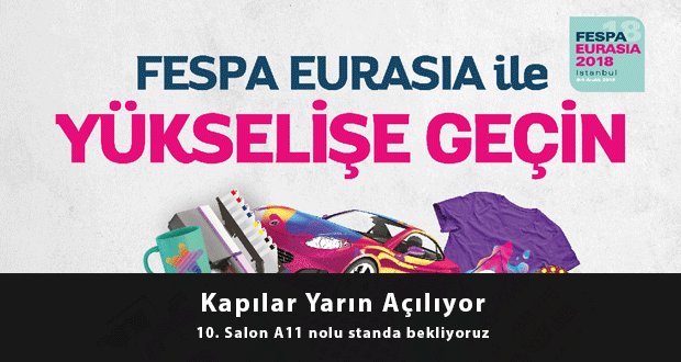#Fespa Eurasia Kapılarını Yarın Açıyor is.gd/PHJp8U
#BASKI #BirMatbaaTeknikVar #Fespaeurasia #Inkjet #Inkjetmagazine #Matbaa #Matbaateknik