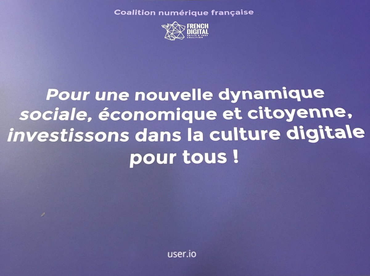 C’est un investissement pour l’avenir que de ne pas laisser se créer de nouvelles fractures numériques ⁦<a href="/DigitalSkillsEU/">Digital Skills EU</a>⁩ ⁦<a href="/Ecole_Numerique/">La Grande École du Numérique</a>⁩
