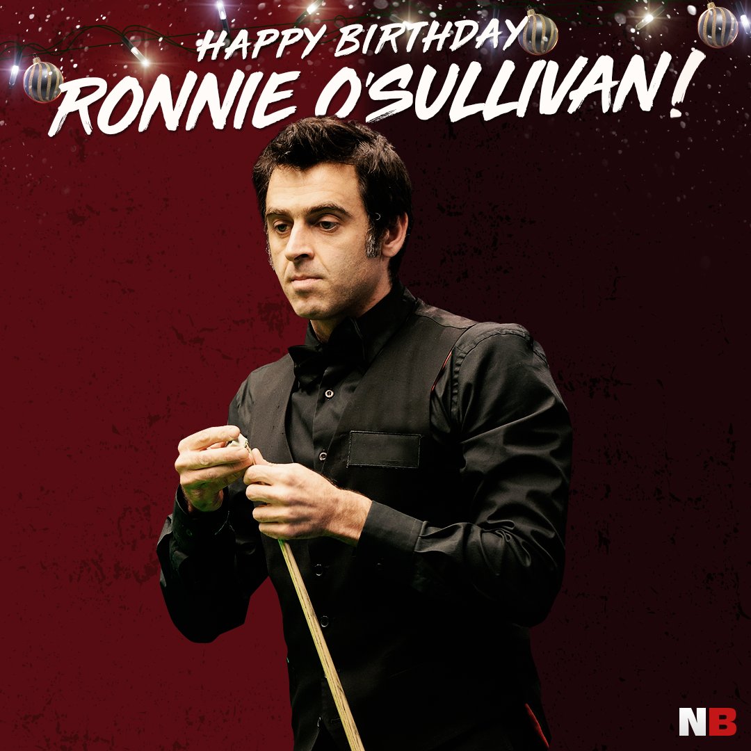  Happy Birthday Ronnie O\Sullivan  A genius of the snooker table! 