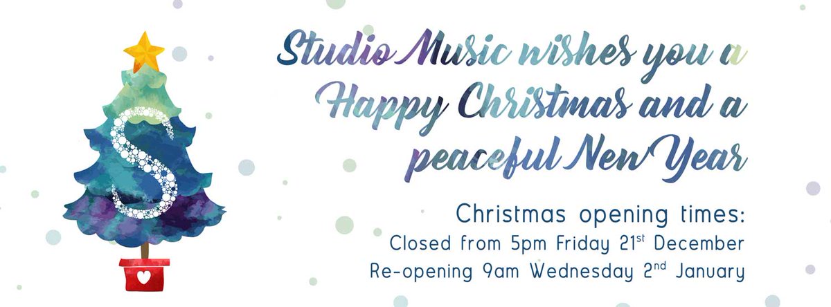 _StudioMusic's tweet image. Studio will be closed over Christmas - please check our opening times below! 🎄 🎄 🎄