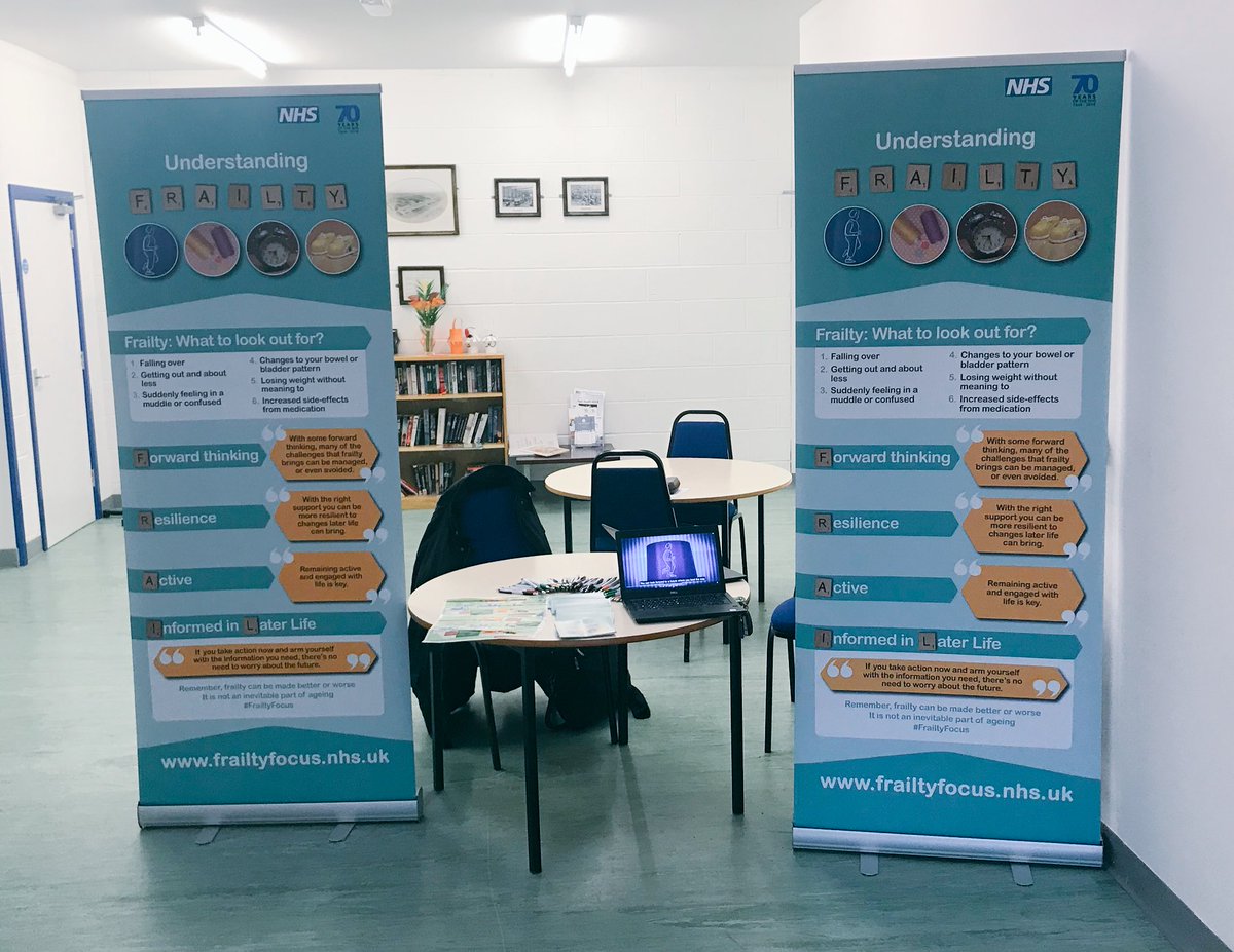 FrailtyFriends's tweet photo. Today we are in Basingstoke talking to members of the Civil Service Retirement Fellowship about #Frailty #FrailtyFriends https://t.co/D4sznYbVw3