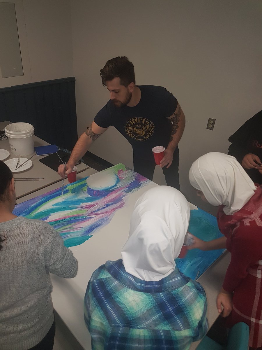 JillJoh43789680's tweet photo. Wow...what an awesome few weeks prepping for our Art project funded by the Fredericton Art Alliance! Great initiative. #nasismiddle #thinkplay #asdw #globalminds #FAA #criagbudovitch https://t.co/Yo0KOXOrkF