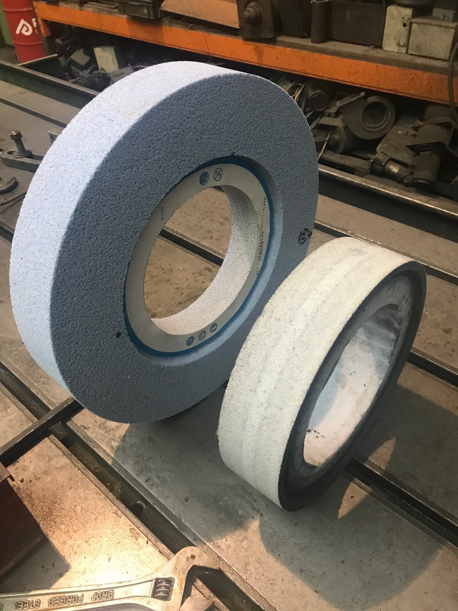 A little early I know but off with the old on with the new.  time to change the wheel on the slideway grinder as we grind the old year out Hope you have a excellent festive season and all the very best for 2019 From all at Blue Diamond Machine Tools