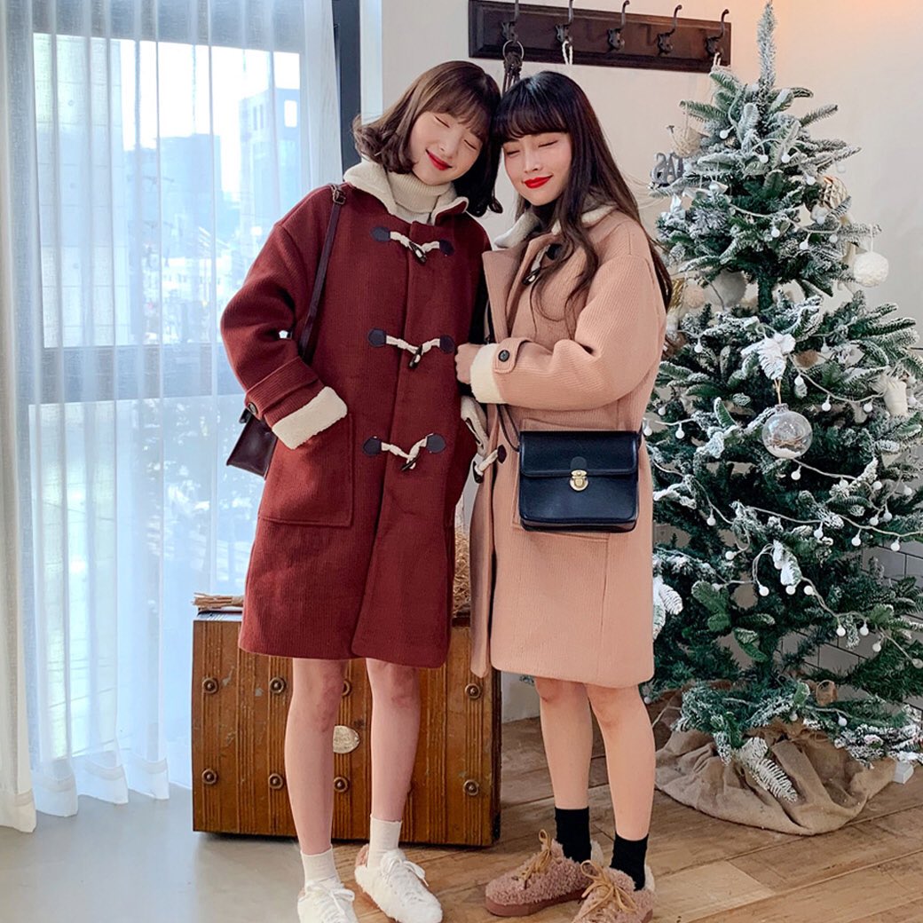 Bullanggirls ニットダッフルコート クリスマスに向けて 双子コーデ クリスマスにはこのコーデで T Co Rt5a1wtgmw 双子コーデ 休日スタイル アウター 冬 Winter Ootd Fw T Co Zilwfica2j