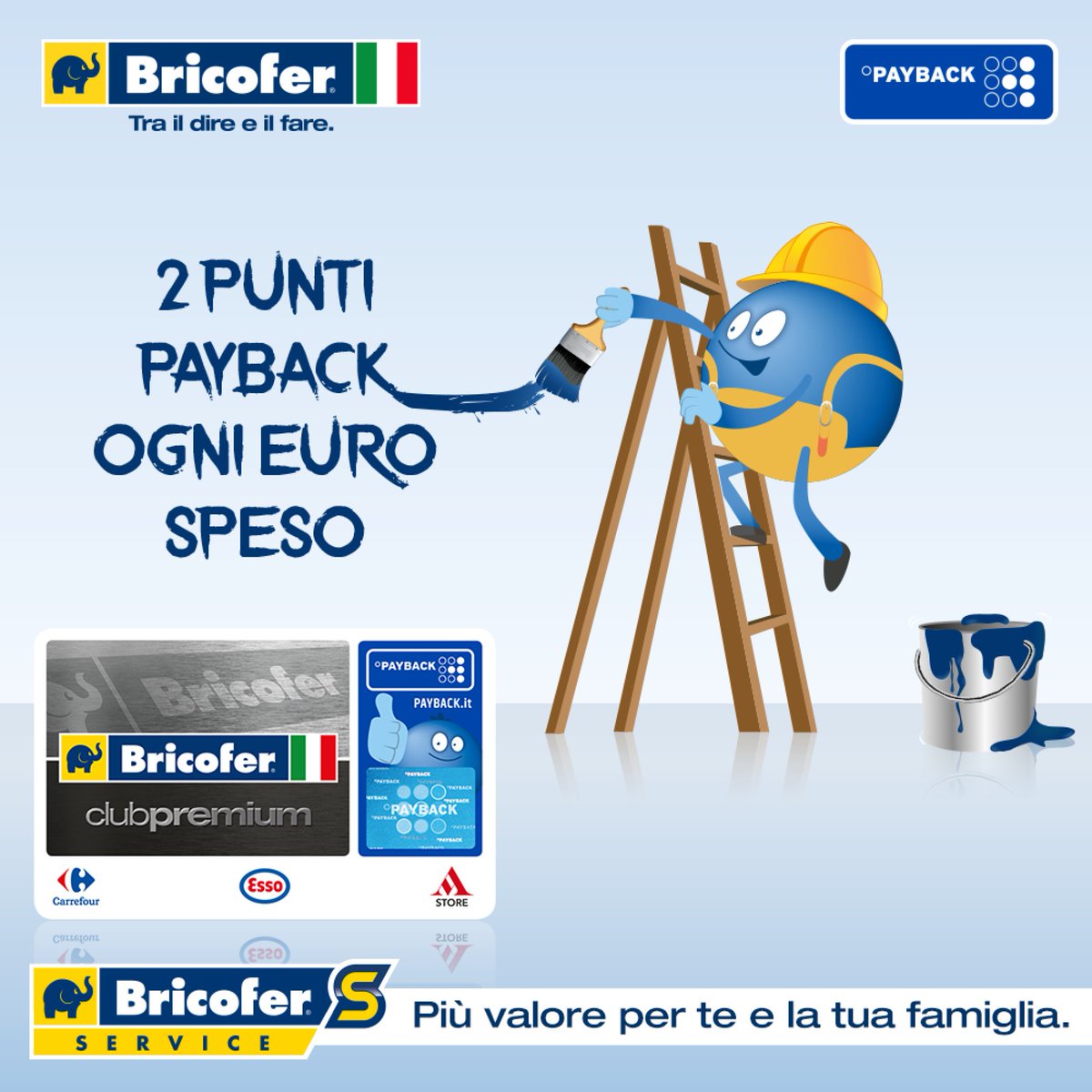 Chi fa da se… accumula punti PAYBACK! Con il servizio Bricofer Service potrai scoprire tutto sui vantaggi Payback, il nuovo programma fedeltà di Bricofer.  Info su: bricofer.it/bricofer-servi…