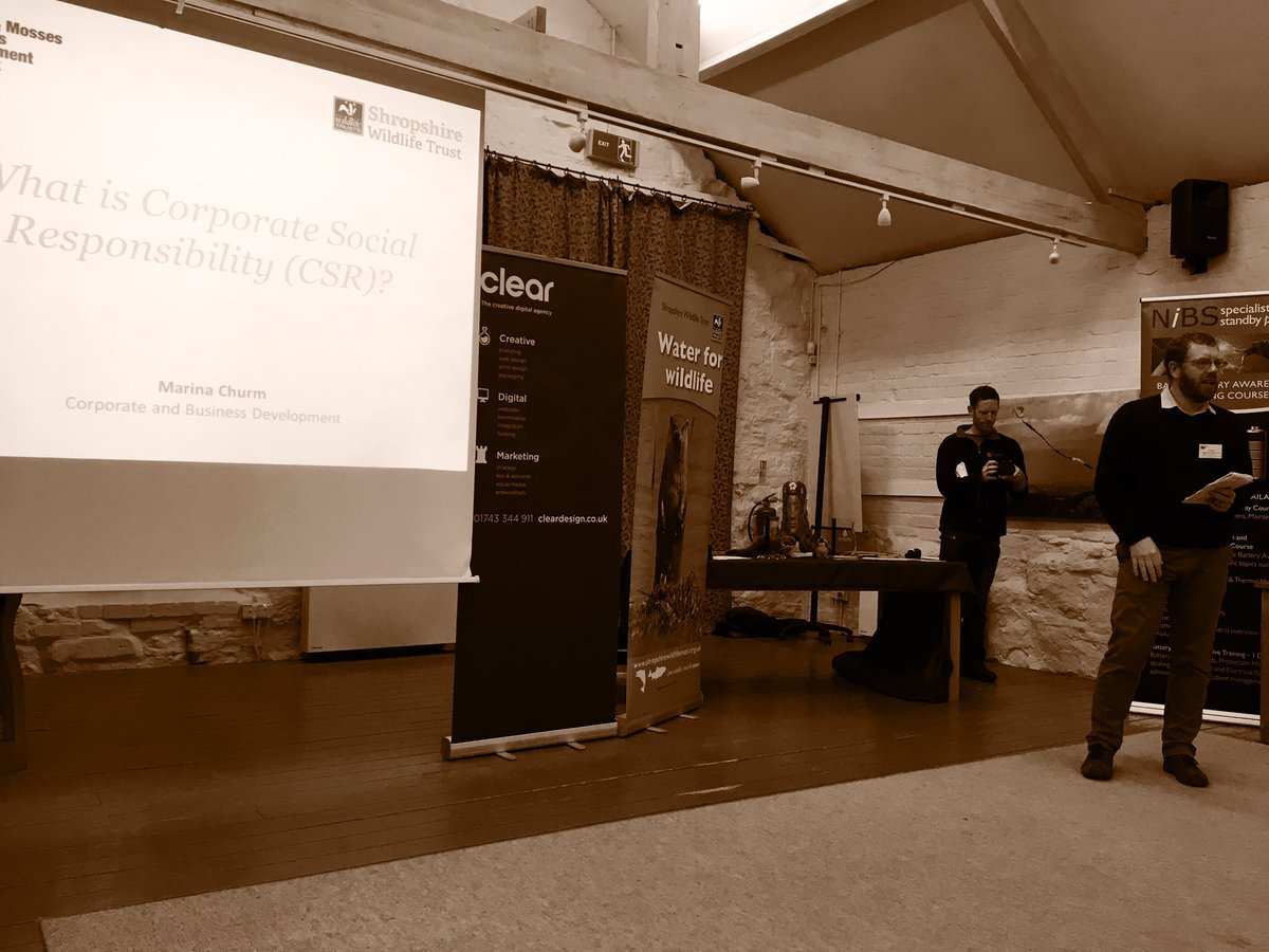 FraggleWorks's tweet photo. Front row seat at the @mandmben #MMBEN event this morning - What is Corporate Social Responsibility with Marina Churm from Shropshire Wildlife Trust https://t.co/IaLVbnvcEv