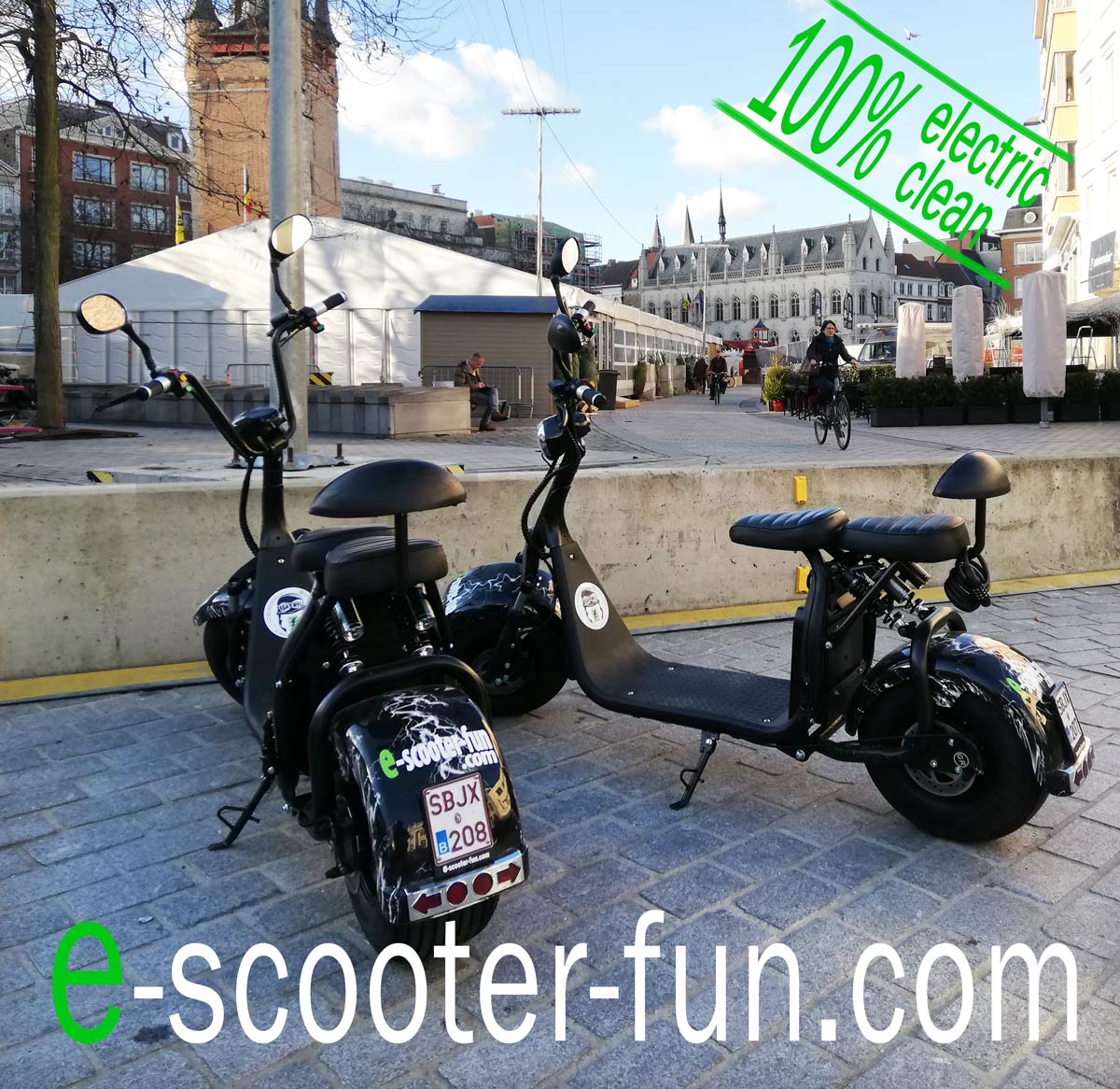 met de #escooter <a href="/8500kortrijk/">Stad Kortrijk</a> <a href="/kortrijk/">Kortrijk</a> #mobility #ebike #KortrijkFietst