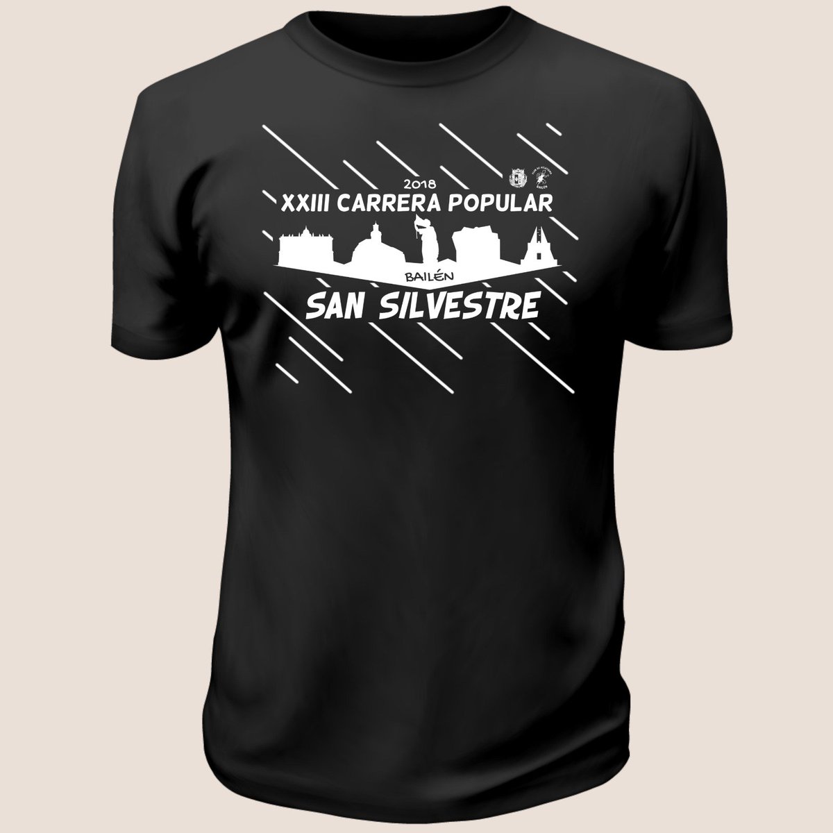 BailenAtletismo's tweet photo. Os presentamos la camiseta oficial de la XXIII San Silvestre de Bailén 2018. Esto y mucho más con vuestra inscripción. ¡Os esperamos! 
#XXIIISanSilvestreBailen #SanSilvestreBailen2018 https://t.co/SilEDguc8i