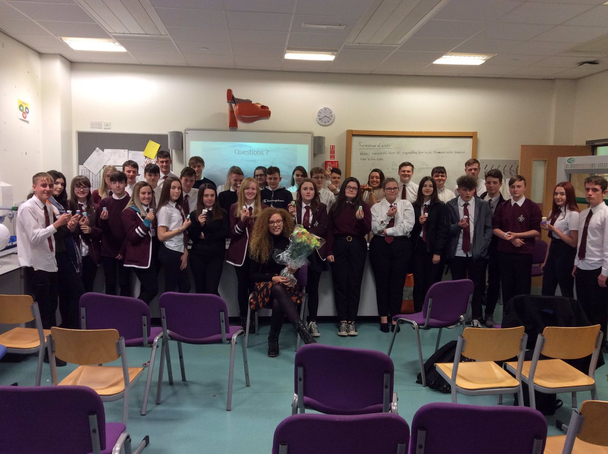 AlloaScience's tweet photo. Huge thanks to Celeste Kellock for inspiring our young people and showing them the different pathways science subjects can take you on after leaving school!She is our new STEM Ambassador at Alloa Academy ππ¬ππ» #ProjectARISE @project_ARISE https://t.co/4TGXBieOlG