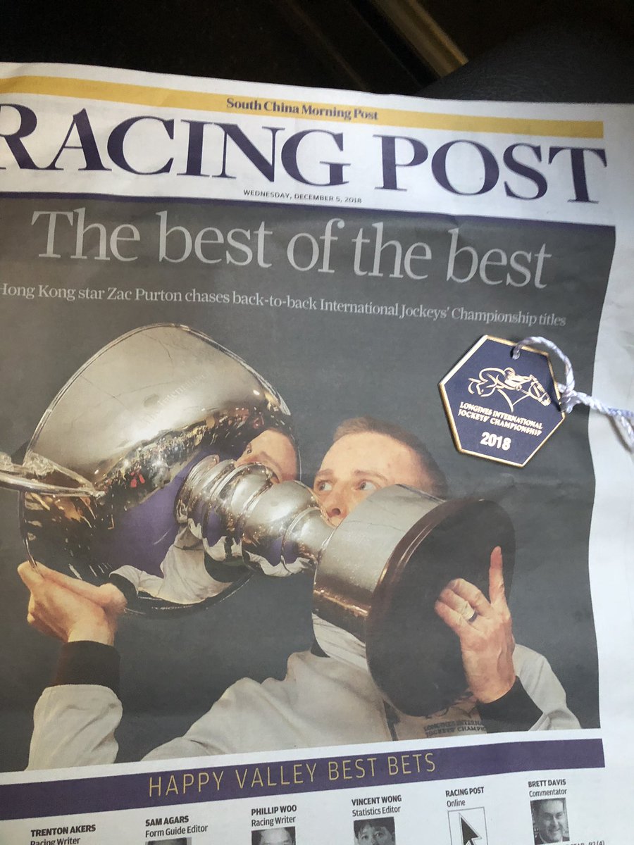 SteveMcMahon6's tweet photo. Go @HugeBowman @atc_races #Memberstour @HKJC_Racing 🇦🇺 🇭🇰 https://t.co/SfAHdsBvd3