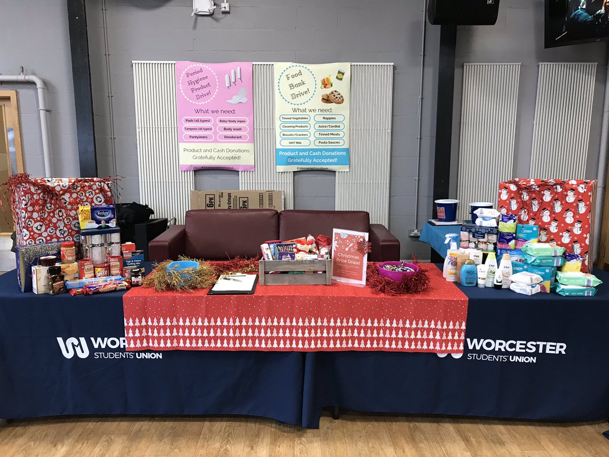 WE ARE READY! Pop along and see us in the Hangar with Food Bank donations (cash or products), enter our prize draw, and make a difference this Christmas 🎄. We’re here ‘til 3pm! <a href="/worcester_uni/">University of Worcester</a> <a href="/Worcs_Foodbank/">Worcester Foodbank</a>