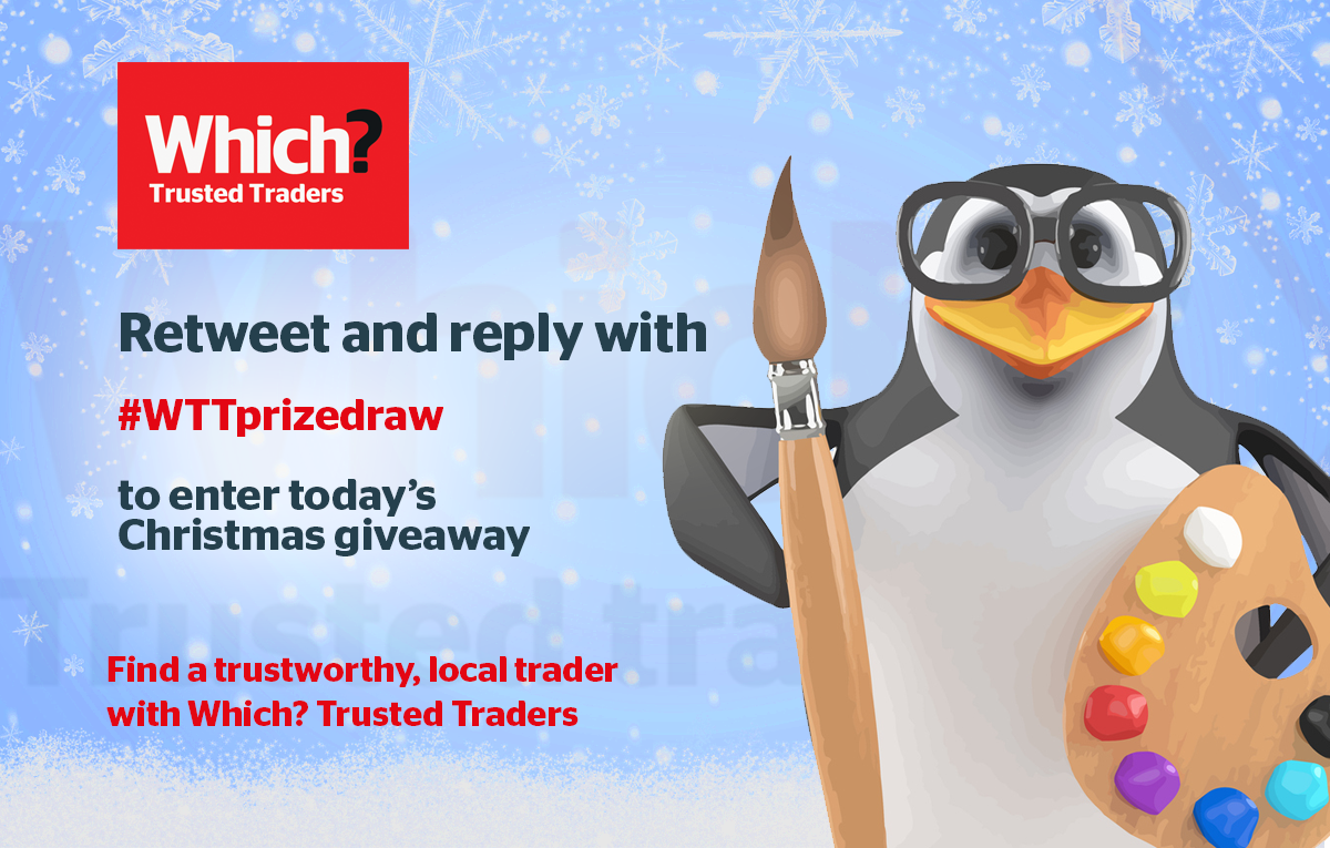 WhichTraders's tweet image. 🐧 It's day 3! Another chance to win one of our 16GB penguin memory sticks.

Retweet + reply with #WTTprizedraw to enter. We'll send the winner a DM – so make sure you're following.

👷 Find a W? TT: trustedtraders.which.co.uk    
🎁 Ts&amp;amp;Cs: whi.ch/2UclqLs