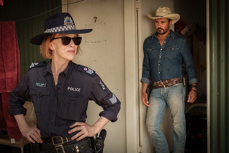 The AACTA Award for Best Drama Series goes to David Jowsey &amp; Greer Simpkin for MYSTERY ROAD! #AACTAs