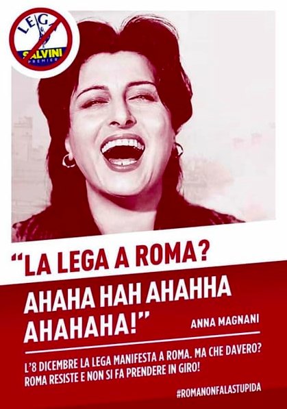 sonoinletargo's tweet photo. Roma resiste al governo giallo-verde, e non si fa prendere in giro! #romanonfalastupida @matteosalvinimi https://t.co/7HbHZfVJyb