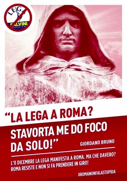 sonoinletargo's tweet photo. Roma resiste al governo giallo-verde, e non si fa prendere in giro! #romanonfalastupida @matteosalvinimi https://t.co/7HbHZfVJyb