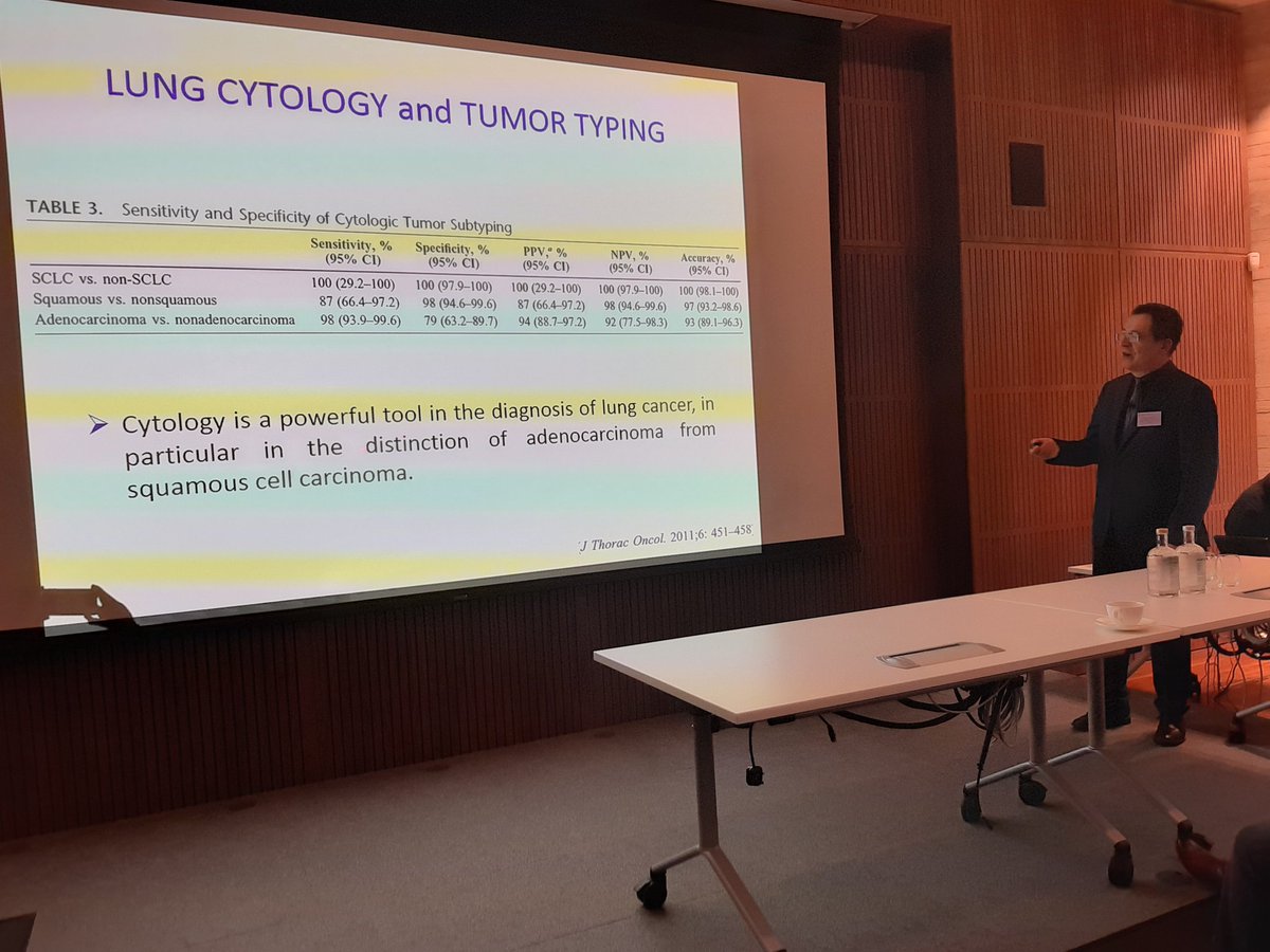 IACytology's tweet photo. #IACtutorial in London. @fcschmitt emphasizes the role of #cytopathologists in #lungcancer https://t.co/kXSt5CnIpT