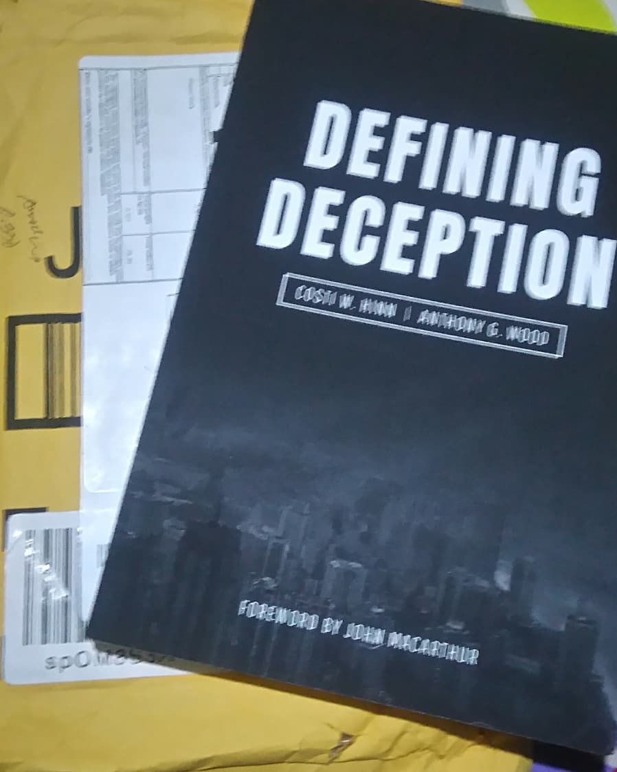 nitoygonzales's tweet photo. Excited to read, review, share and quote this book #definingdeception by @costiwhinn and @RevAnthonyWood thank you so much. 😊 https://t.co/8kQdZYLfqb