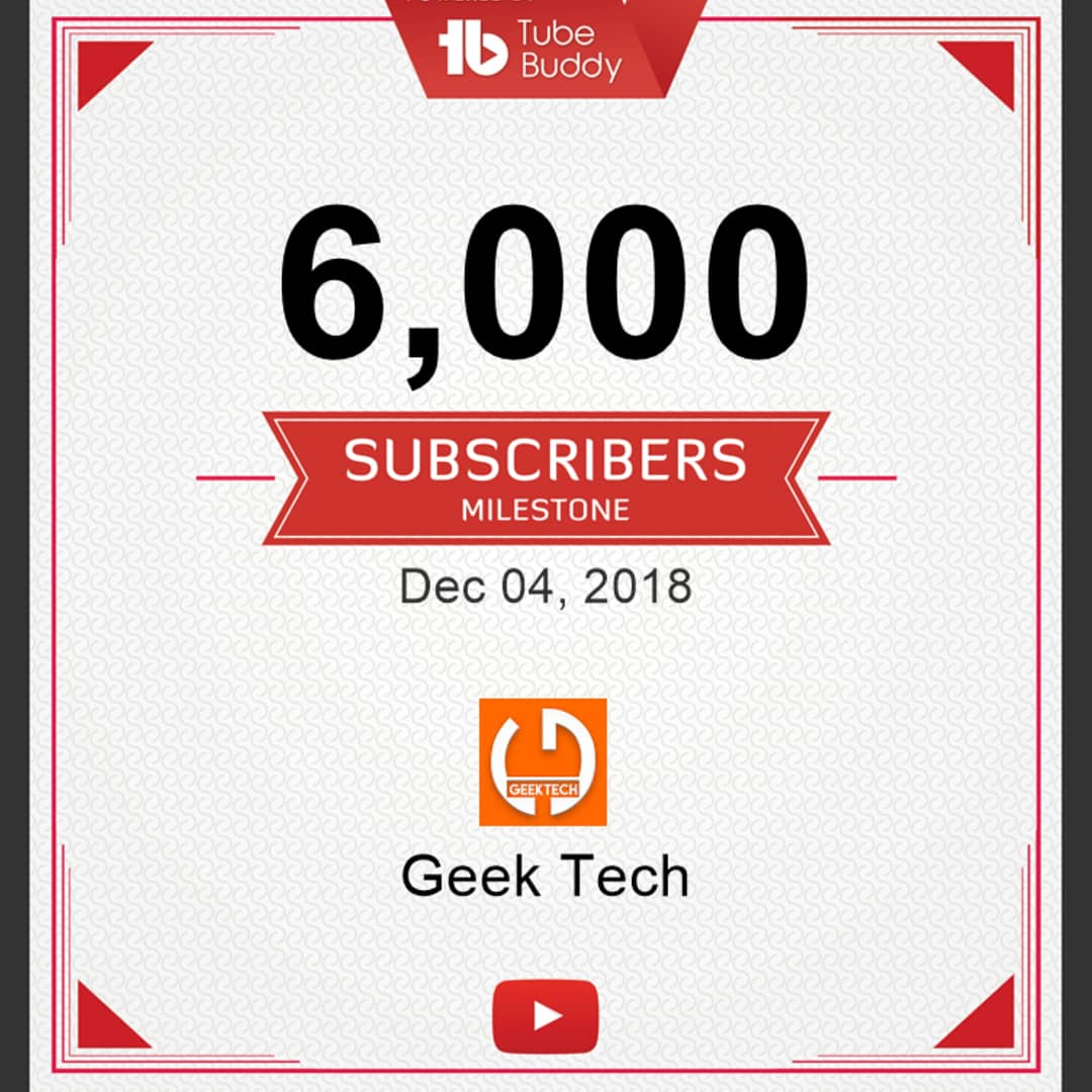 GeekTechDigital's tweet image. Un Grand Merci pour pour tous les abonnés digne de confiance, on est 6000 à présent 😵, Depuis que j'ai démarré cette chaîne vous êtes nombreux à me suivre, vraiment vous êtes incroyables.
Merci à tous pour votre amour et votre soutien.

#geektechdigital #youtube #subscriber #6k