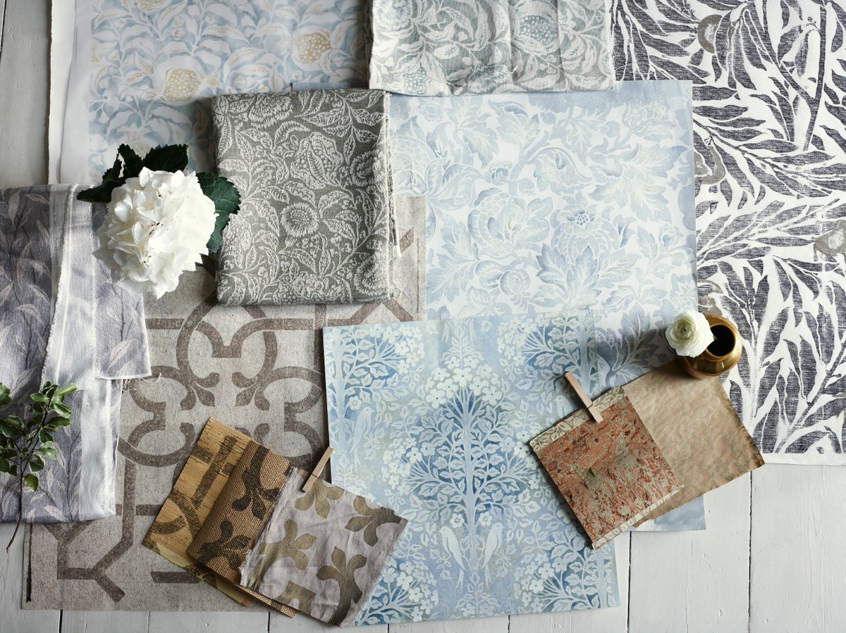 RBContacts's tweet photo. Introducing the Chiswick Grove collection by Sanderson, here in the RB Contact's designer pattern book showrooms. Exquisite damasks, geometrics and foliage designs using a variety of techniques to truly bring the patterns to life. #stylelibrary #sanderson #chiswickgrove #interior https://t.co/TePhAphu4x