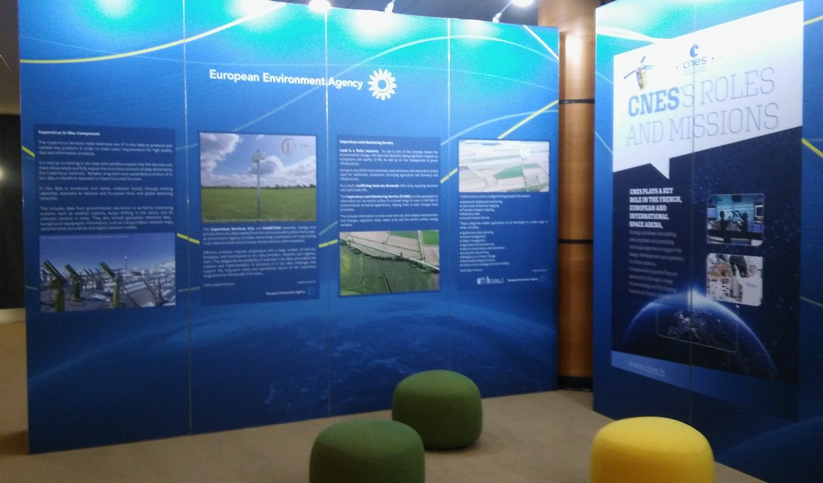 CopernicusLand's tweet photo. We're at #EUSpaceWeek2018 this week talking about Copernicus Land Monitoring and Copernicus In Situ Services. We invite you to come and say hello #Copernicus https://t.co/J0uDEkuSij