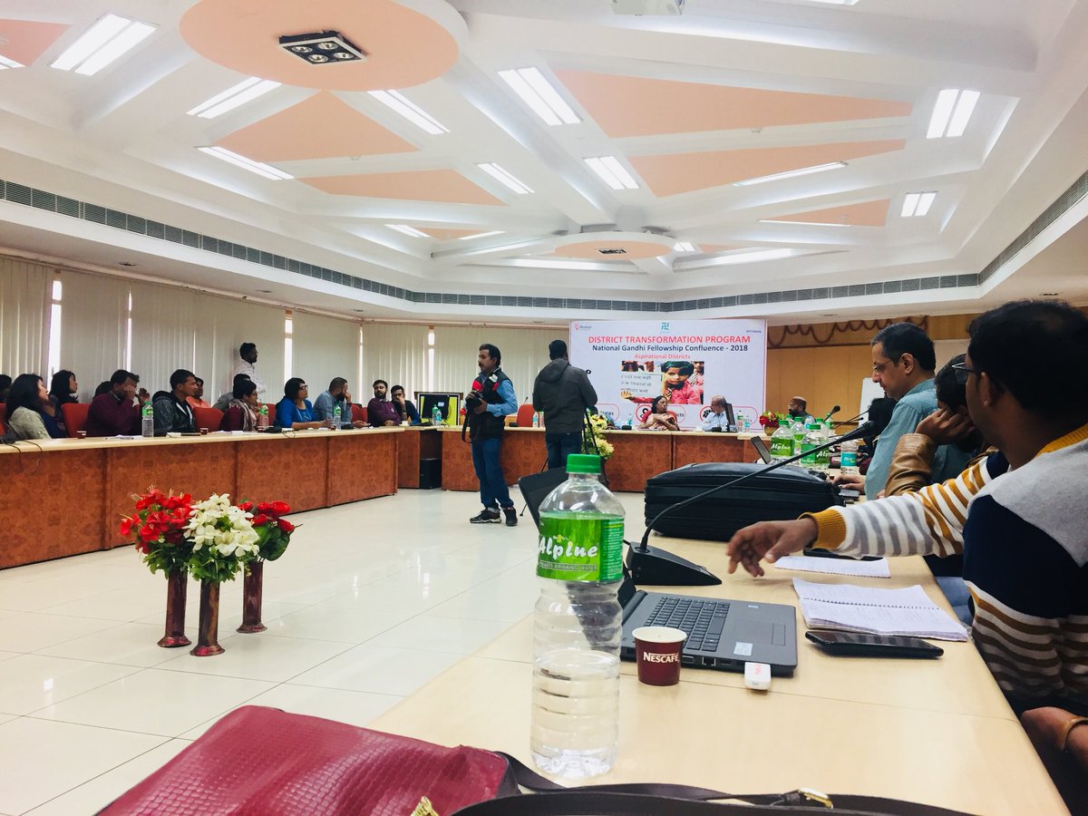 Jagdishb29's tweet photo. #Confluence2018: Today had National Gandhi Fellowship Confluence-2018 with the team of Aspirational District(NITI). Our Guest of honour Dr. Poonam Srivastava (Joint Advisor of NITI Aayog). We discussed Journey so far and shared lots of change story.
@PiramalFdn @thegfprogram https://t.co/CtIIaZUgni