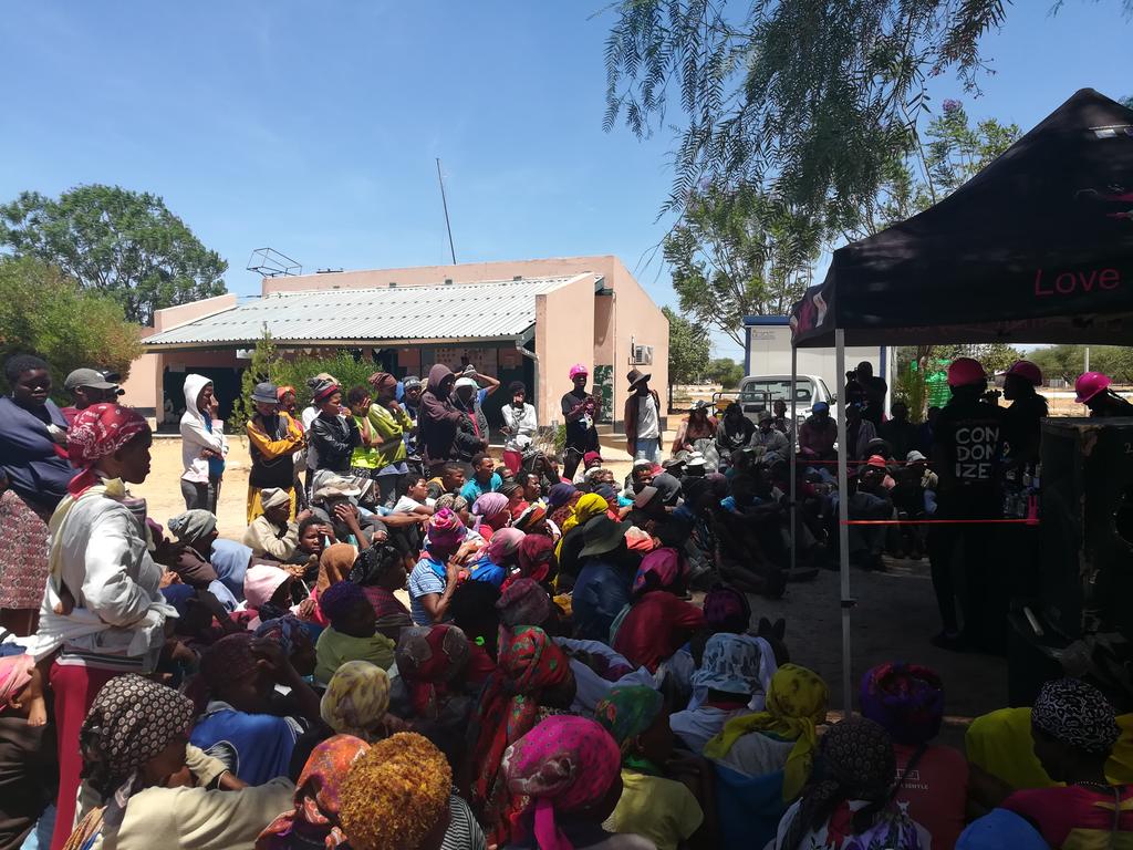 UNFPABotswana's tweet photo. The #CondomizeCampaign has arrived in Grootlaagte, the second of 5 villages in Gantsi district that will be Condomized. https://t.co/IA8HQwrZGC