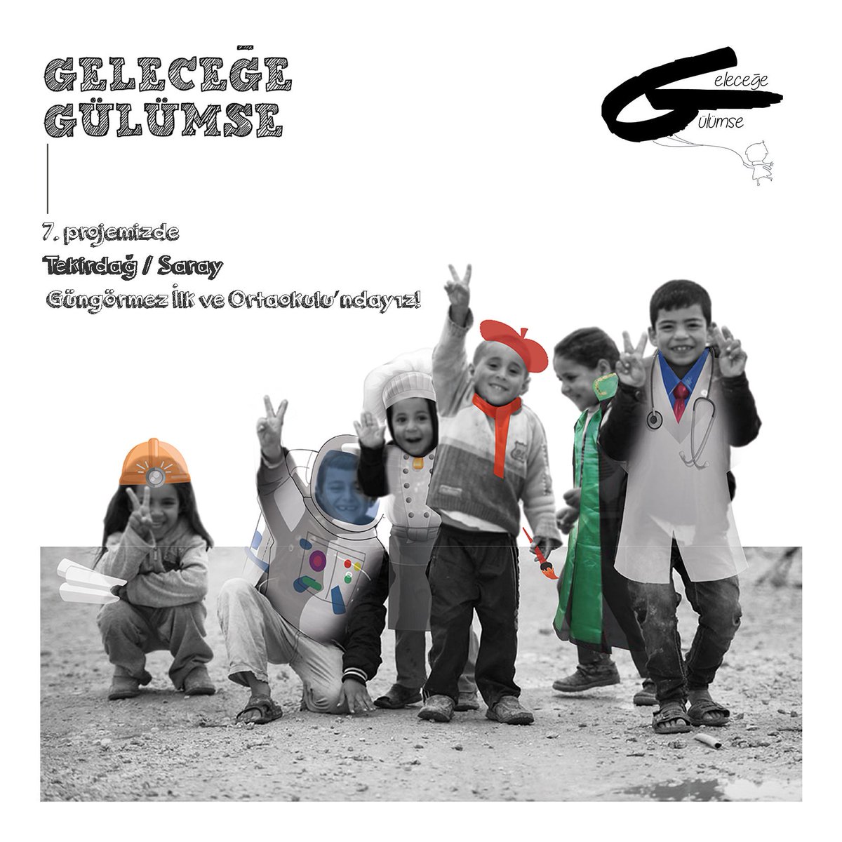 6 tane projenin üstesinden gelip, bir sürü çocuğu gülümsetmeye çalıştık. Bugün, 13 Aralık'ta Tekirdağ'da olacak 7. projemizi sizlere açıklamaktan onur duyuyoruz. Dünya oyun ve oyuncak devi Hasbro desteğiyle gerçekleşen bu proje için emek veren herkese teşekkür ederiz.