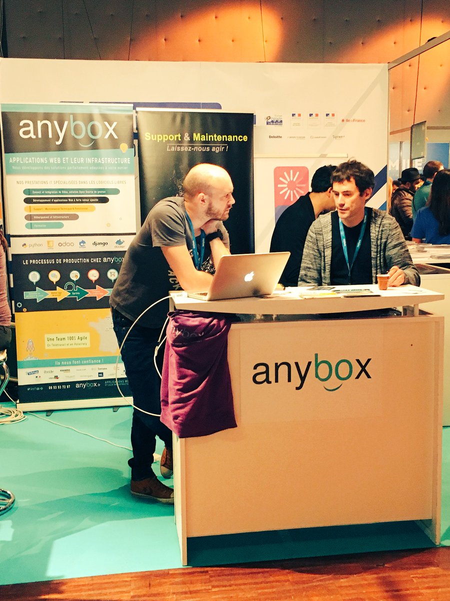 anybox's tweet photo. Aujourd’hui et demain, nous sommes au #POSS18! Venez nous rencontrer :) https://t.co/j2qWlJuiqL