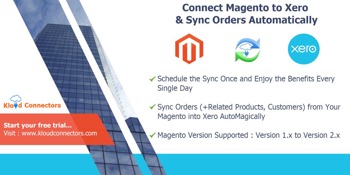 Suvichartech's tweet image. Using #KloudConnectors for Syncing #Magento &amp;amp; #Xero can save you time and money #SME #Productivityhacks