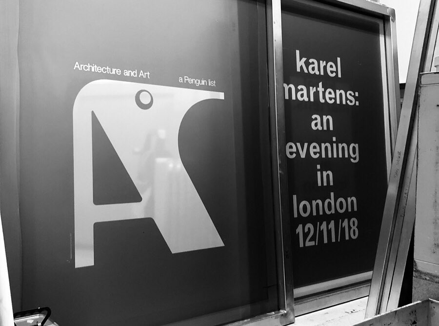 danielmather's tweet photo. Not every month you have #geraldcinamon and #karelmartens on the screens. Titans of graphic design, I’ve long admired. More than an honour to print for them. https://t.co/49SyJ1PYTo