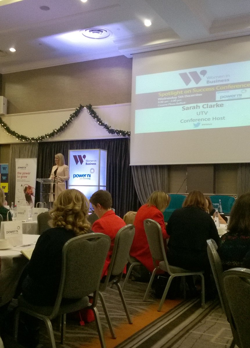 Great to be at <a href="/CrownePlazaBEL/">Crowne Plaza Belfast</a> today for the <a href="/wibni/">Women in Business</a> Spotlight on Success Conference. A stellar line up of speakers! #WIBSoS