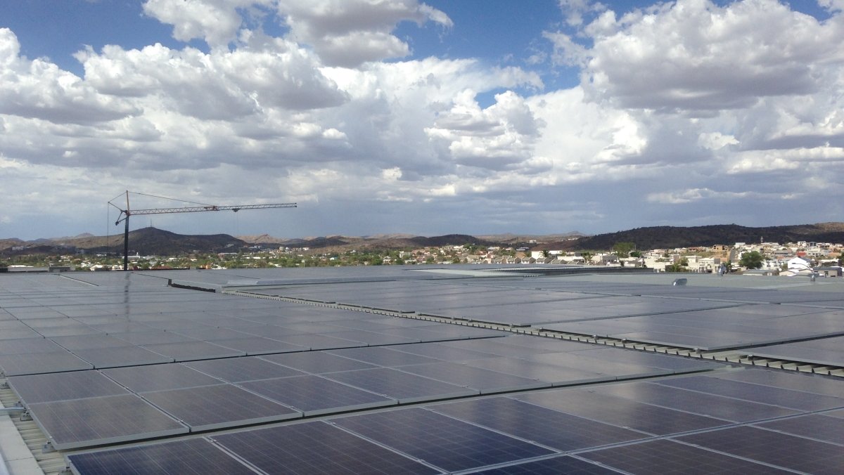 KACOnewenergy's tweet photo. In #Namibia, we have been represented for many years by the cooperation with our partner Sedgeley 🙏 The latest common project was the #solar PV system on the Lady Pohamba Private #Hospital in #Windhoek. Looking forward to many more such installations 🤞 #teamwork https://t.co/LL0hfGO4Tr
