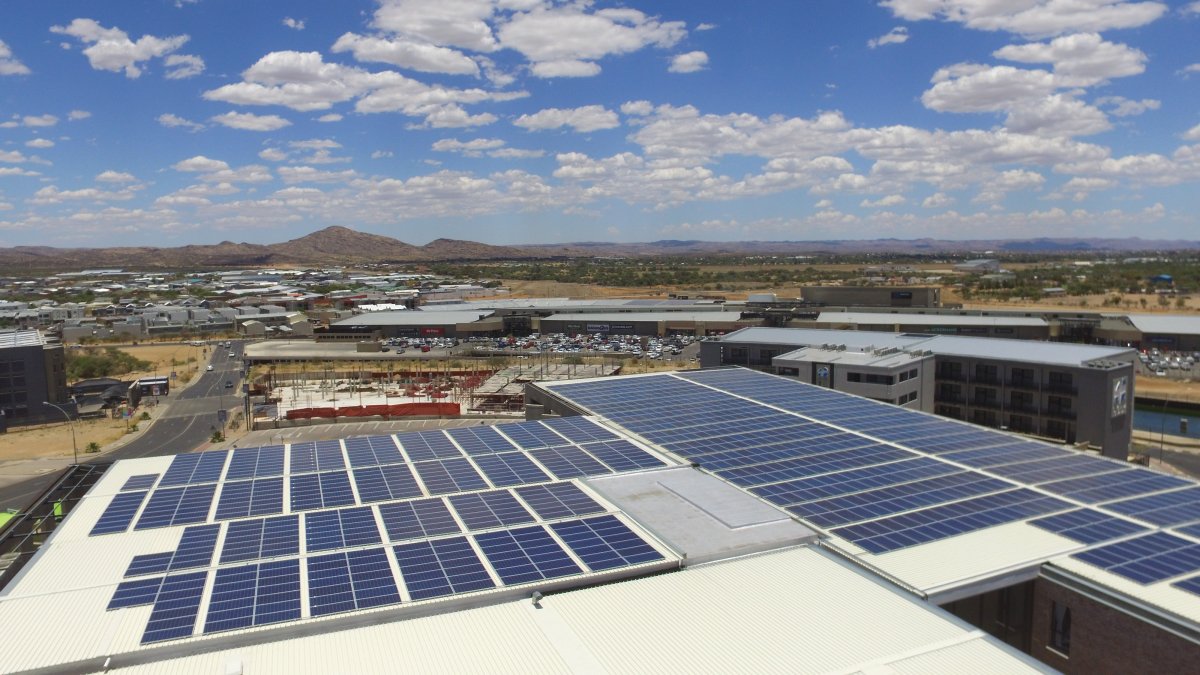 KACOnewenergy's tweet photo. In #Namibia, we have been represented for many years by the cooperation with our partner Sedgeley 🙏 The latest common project was the #solar PV system on the Lady Pohamba Private #Hospital in #Windhoek. Looking forward to many more such installations 🤞 #teamwork https://t.co/LL0hfGO4Tr