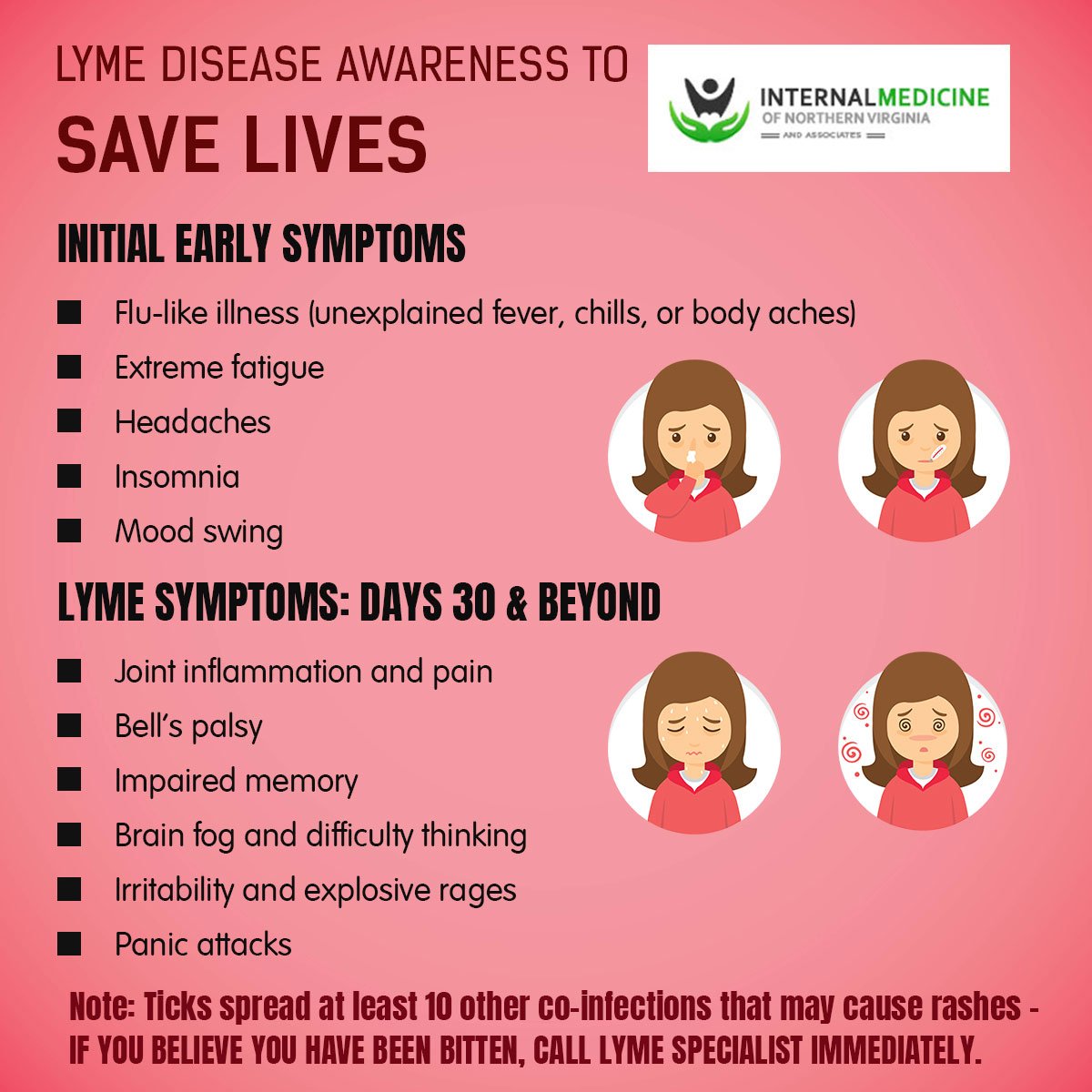 IMofNV's tweet image. If you have any concerns about #Lyme it is important to be evaluated right away, especially by a physician who is knowledgeable. IMNVA has several doctors with extensive experience diagnosing &amp;amp; treating #LymeDisease. 
imnva.com
#lymeadvise #lymecure #lymerelief