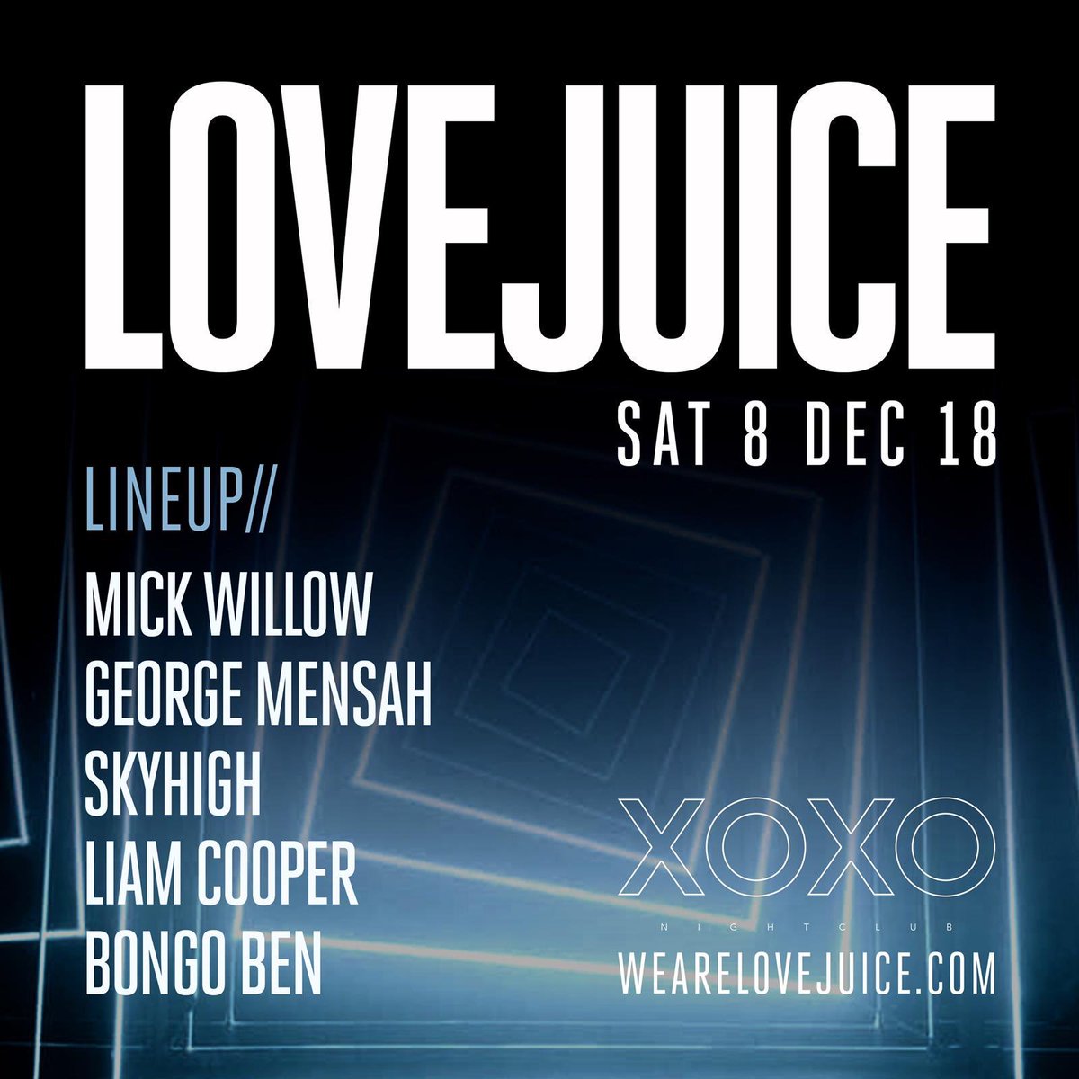 We’re buzzing to be back in Liverpool this Saturday! Join us at <a href="/XoxoLiverpool/">XOXO Nightclub Liverpool</a>!!! 

Tables sold out! Guestlist - wearelovejuice.com