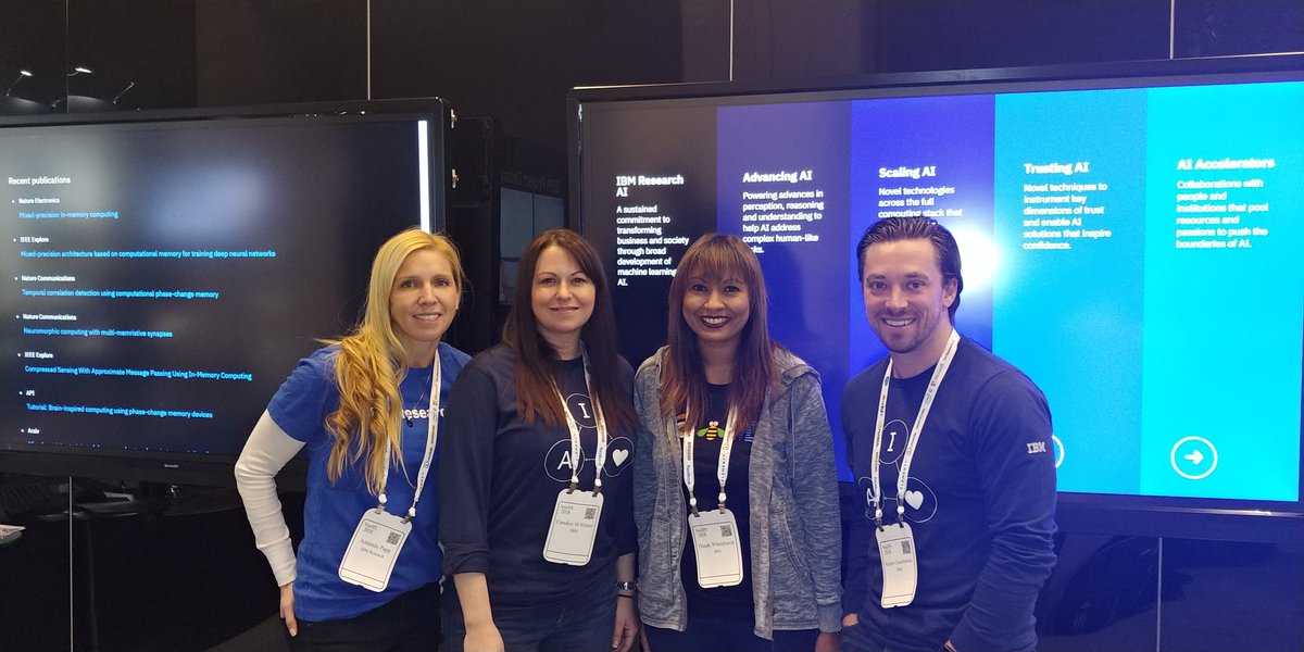 dinahtravels's tweet image. Come meet our recruiting team today at the IBM booth at NeurIPS2018! We are excited to meet you! @IBMResearch @IBM #NeurIPS2018 #IBMResearchAI