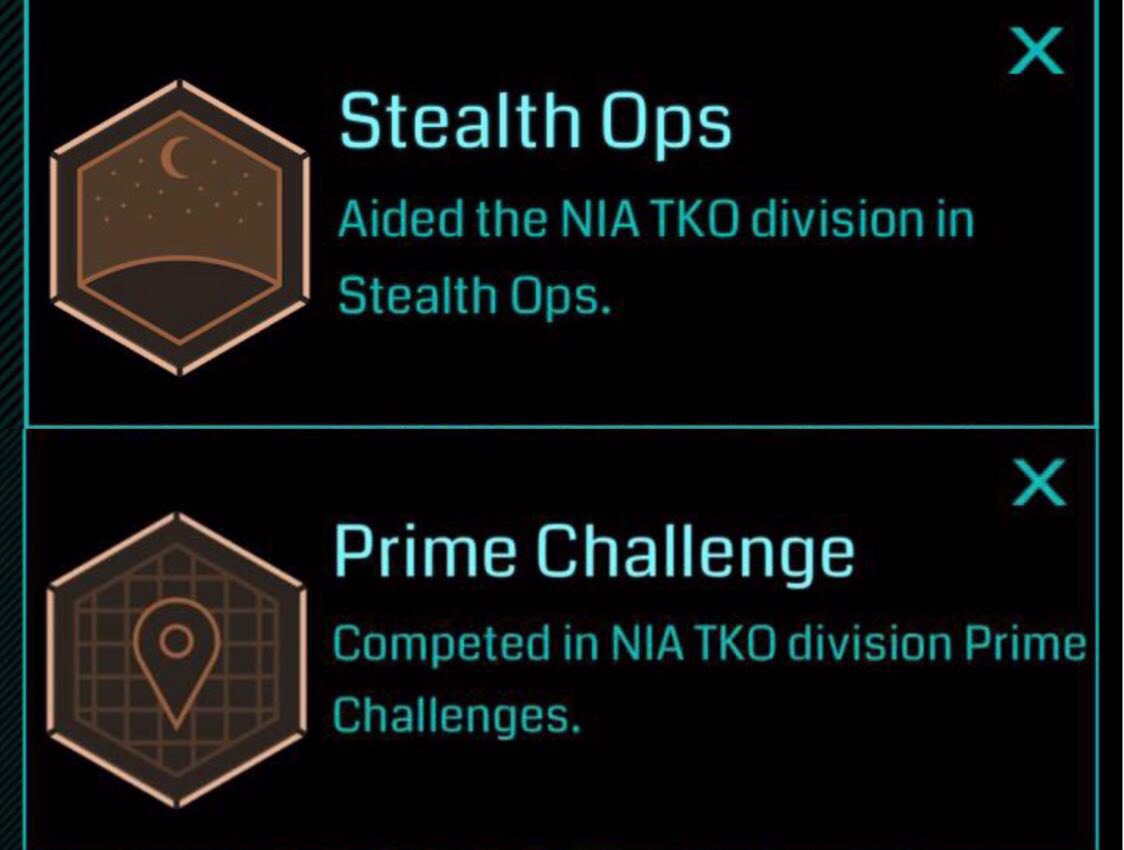 ResistSpain's tweet photo. Stealth Ops and Prime Challenge badges for #RecursionPrime participants are pushed worldwide! You’ll be solely disappointed if expecting tiers, though. Soon... 👌💪 Mordred33 #Congratulations https://t.co/tRmGlEfAtD